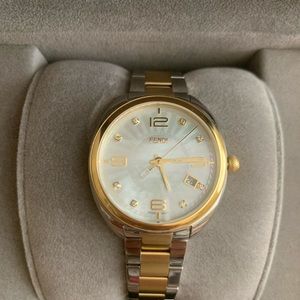 34MM Two-Tone Stainless Steel & Diamond Bracelet Watch